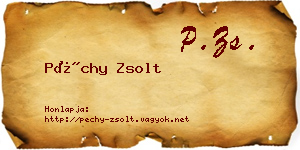 Péchy Zsolt névjegykártya