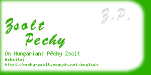 zsolt pechy business card